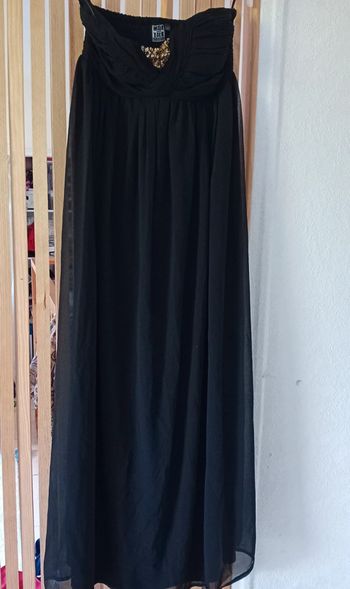 Robe longue sans bretelles t.40🖤🌼