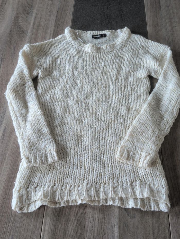 Pulls long pull en laine sweat chaud - photo numéro 3