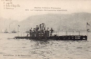 CPA - MARINE DE GUERRE - Le Torpilleur Submersible " DRODIN " - N°6036