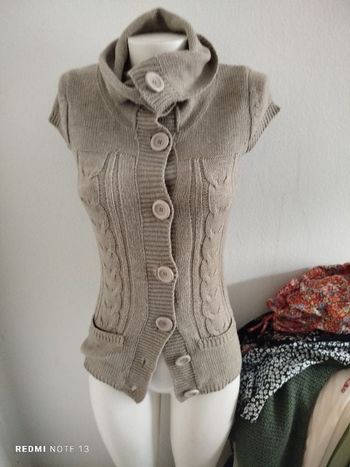 #kytieSfemme. Gilet manches courtes taille S