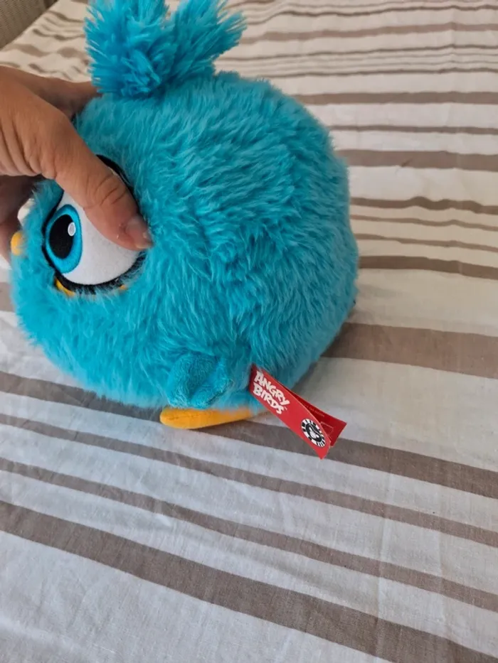 Peluche bleu angry birds oiseau bleu - photo numéro 3