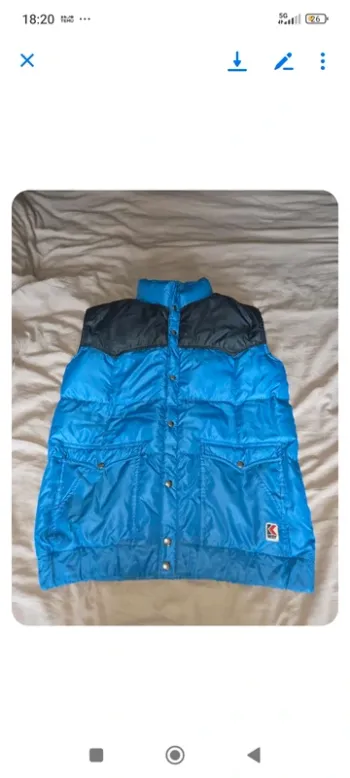 Doudoune veste sans manche taille 46 marque kway vintage