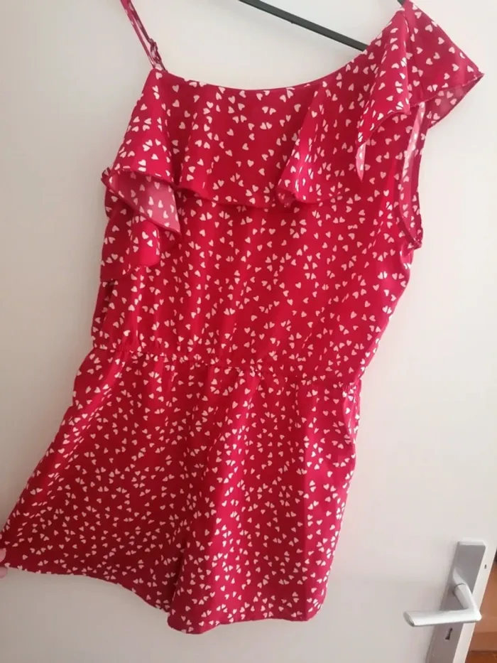 Combi short motif cœur fille taille 11-12ans - photo numéro 3