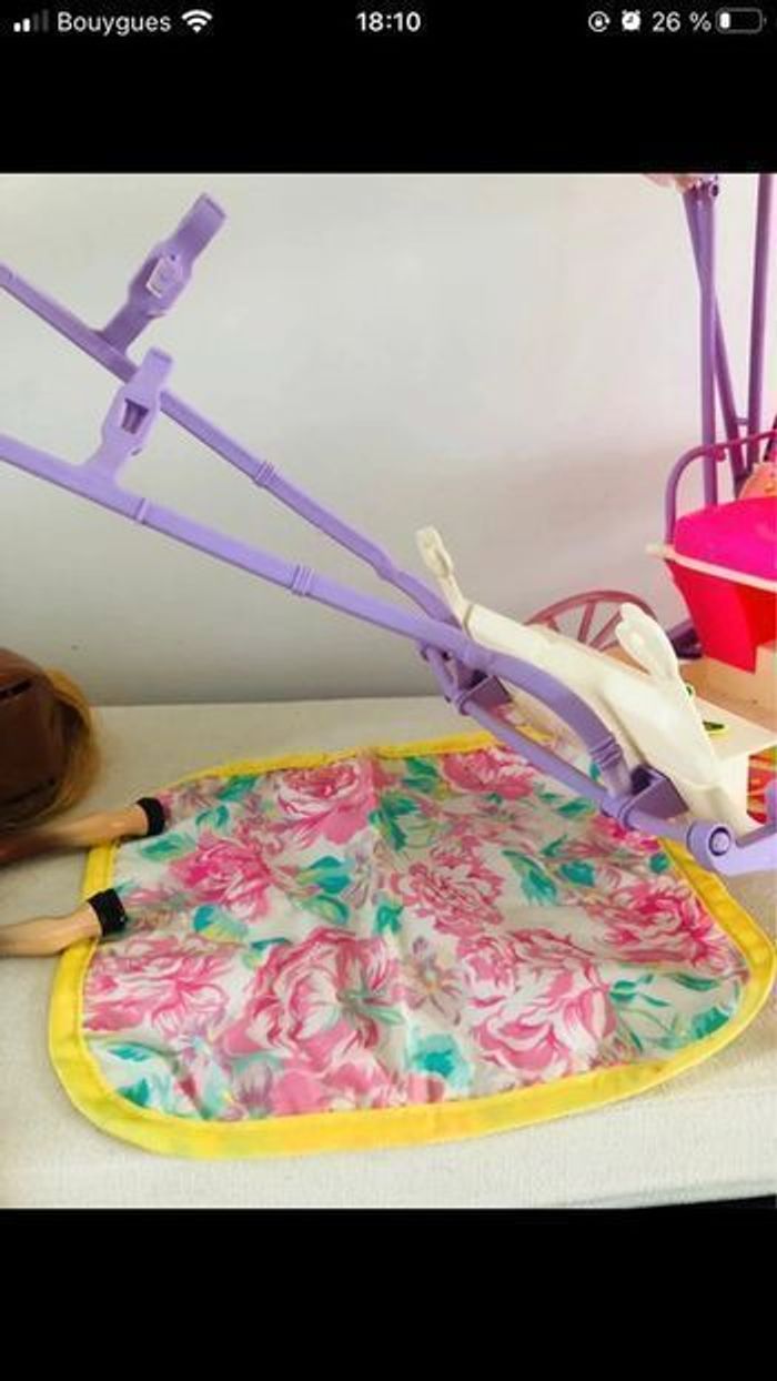 Barbie vintage années 90 cheval et sa calèche - photo numéro 7