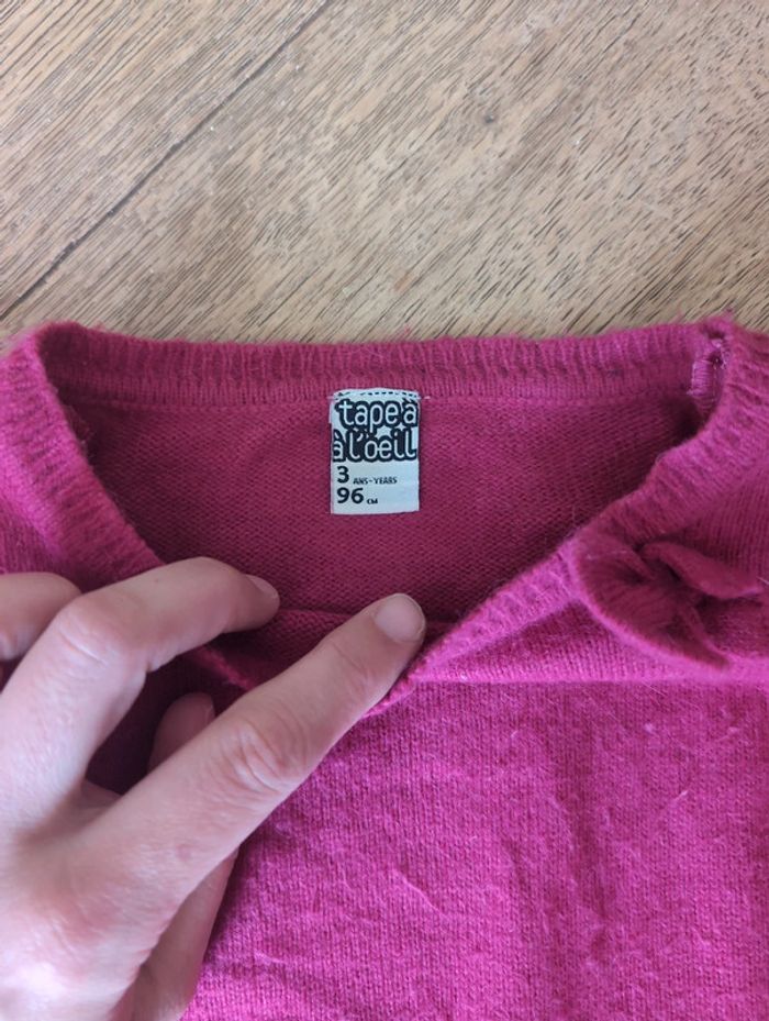 Pull tape à l'oeil 3 ans 20% angora - photo numéro 2
