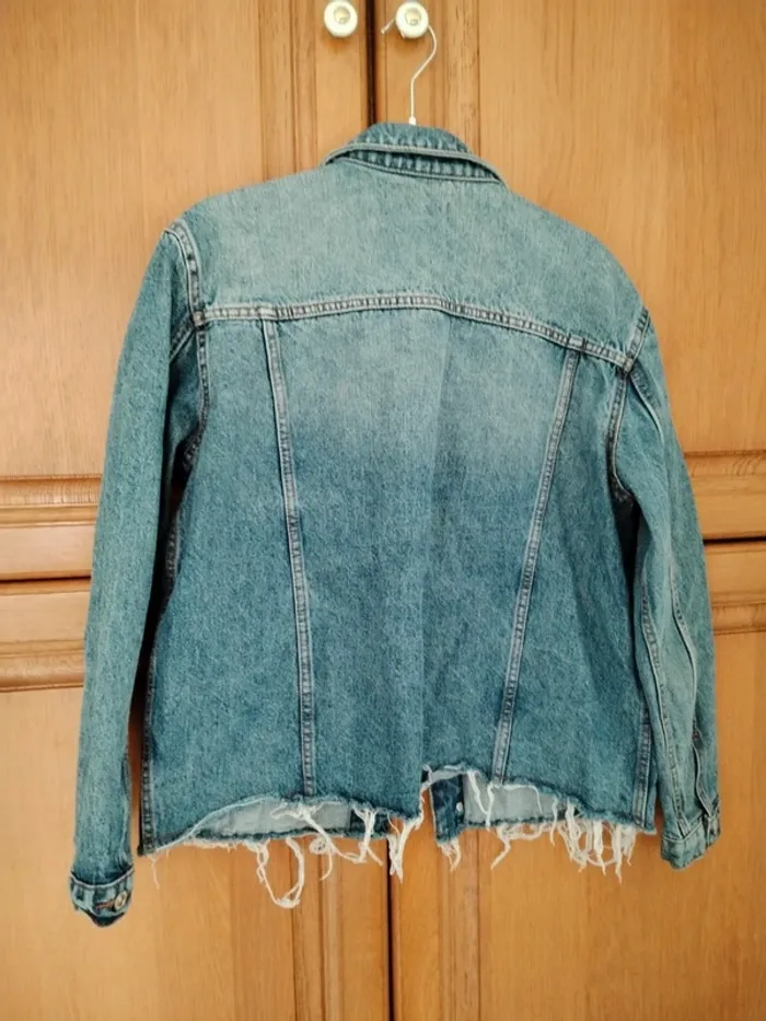 blouson jean délavé Mango - photo numéro 2