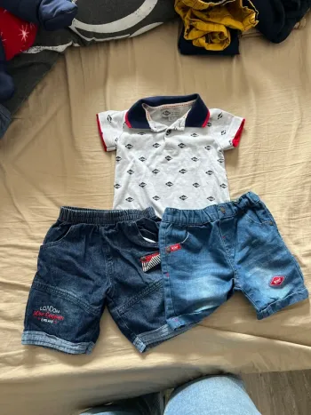 Lot de 2 short et 1 t-shirt