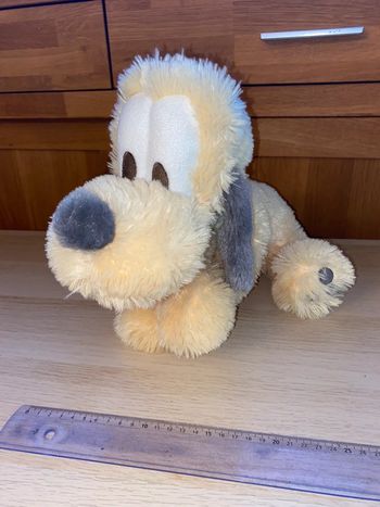 Peluche Disney Disneyland Paris chien Pluto Mickey mouse pilou