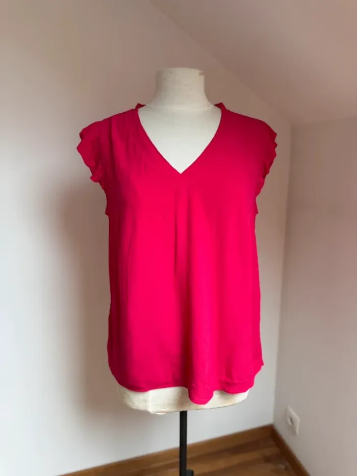 Superbe blouse fluide rose fuschia neuve Promod 🌸 M 38