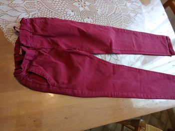 Jean chino bordeaux 