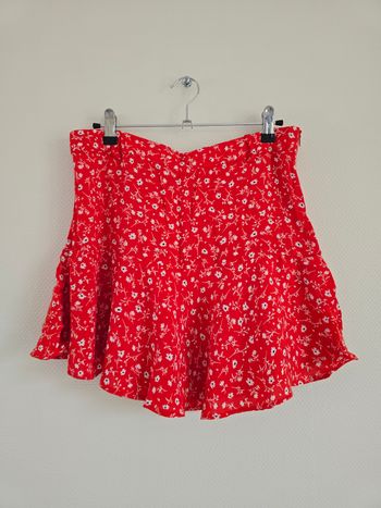 Jupe short fleurie - Taille L - Zara