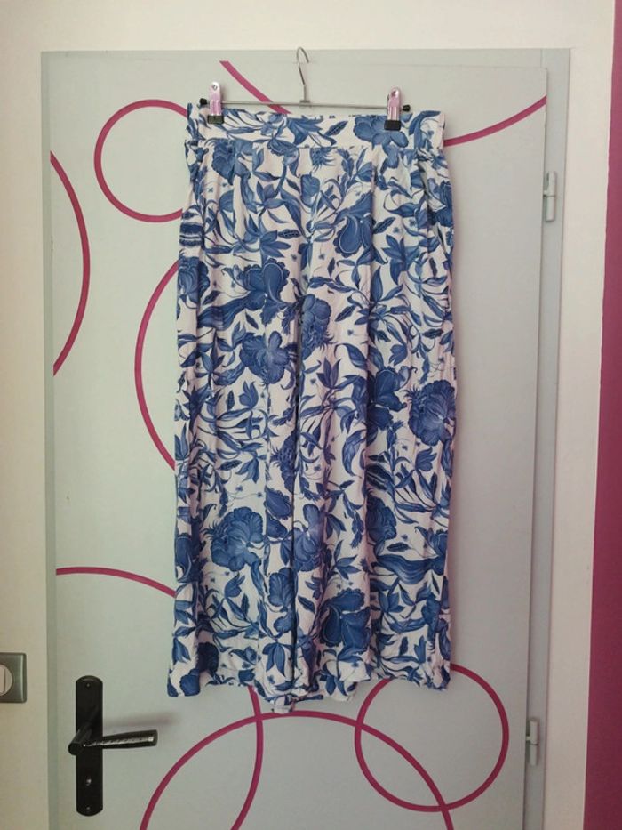 Pantacourts fluide a motif fleuri femme h&M taille 42 6