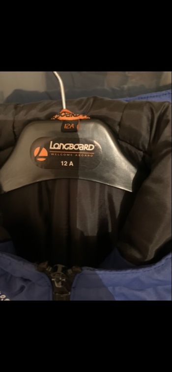 Manteau style doudoune marque longboard taille 12ans