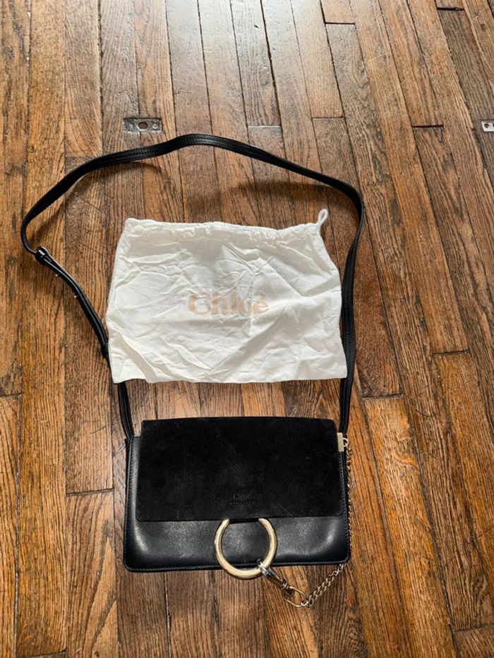 sac chloe modèle Faye Cuir et daim Avec le dustbag