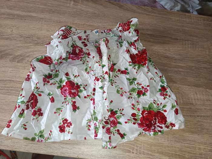 Tee-shirt manche courte léger tunique h&m 92 cm