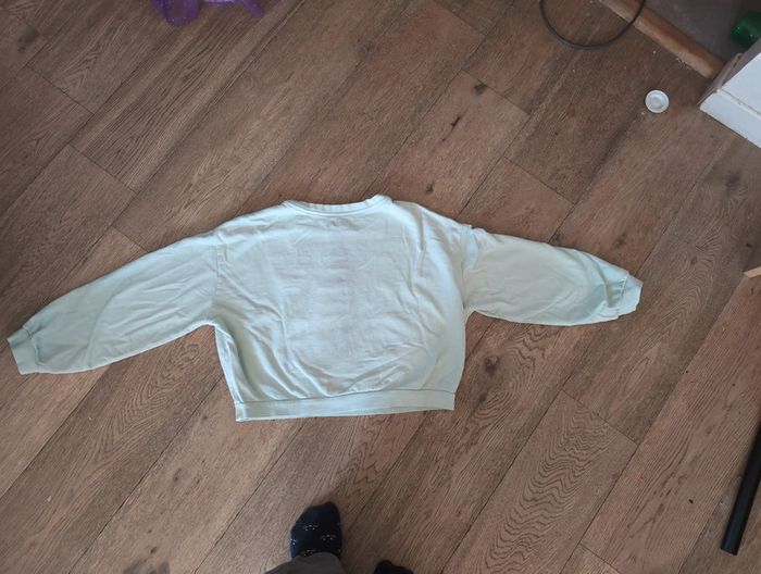 Sweat Cropped top vert pâle ikks 16 ans - photo numéro 5