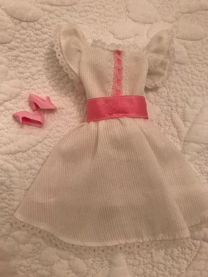 Robe poupée Barbie Blanche et Rose - photo numéro 2