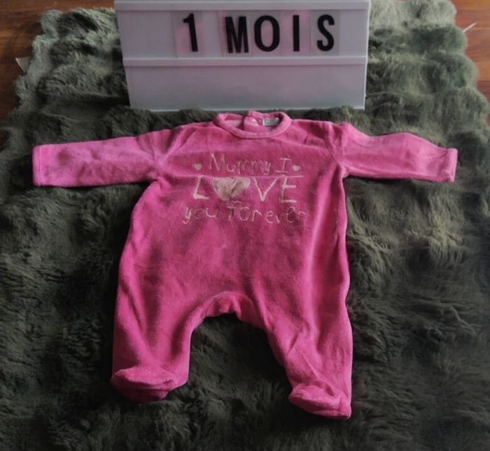Pyjama velours 1 mois
