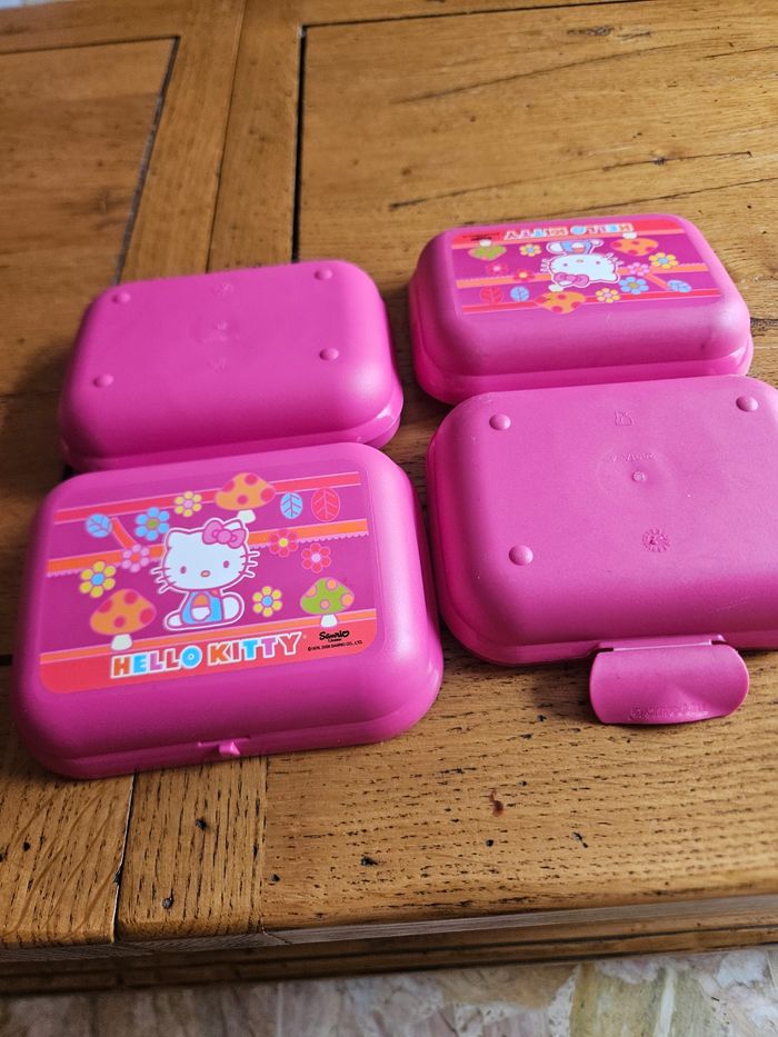 2 boîtes hello kitty fuchsia rose - photo numéro 4