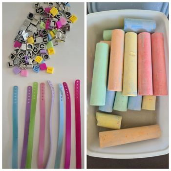 Bracelet à personnaliser + craies