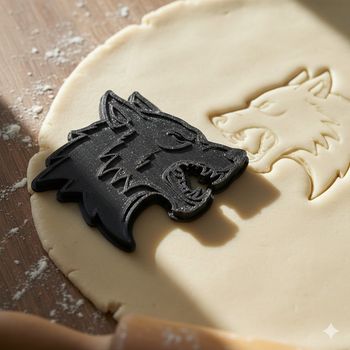 Emporte-pièce loup pour biscuits et pâtisseries créatives - 8 cm
