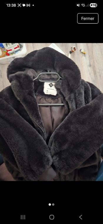 Manteau fausse fourure