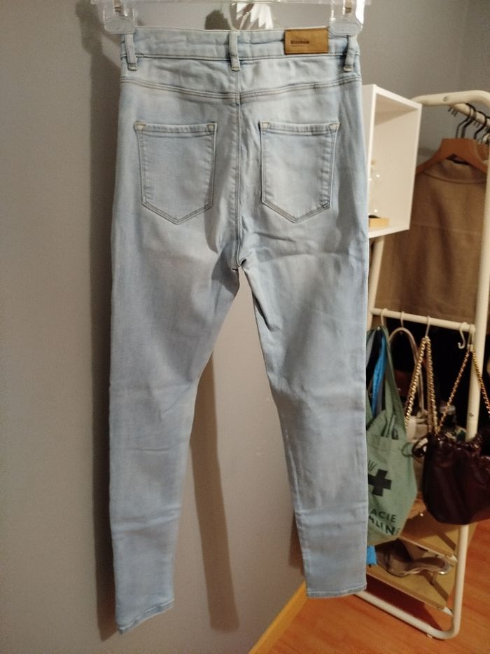 Jean skinny bleu clair taille 36 bizzbee - photo numéro 5