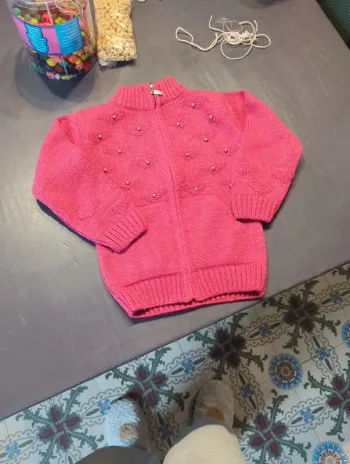 Gilet chaud fushia