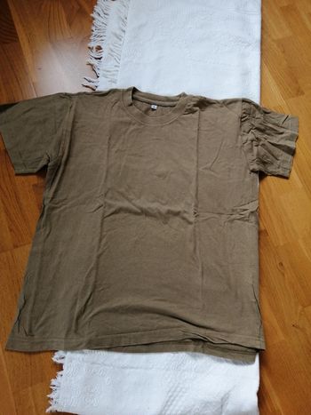 Tee shirt uni kaki taille M
