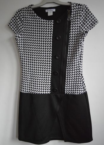 Robe courte pied-de-poule & noir – Jus d’Orange Paris – Taille 42