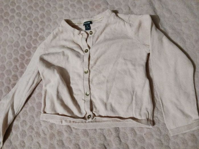 Gilet rose pâle 3 ans