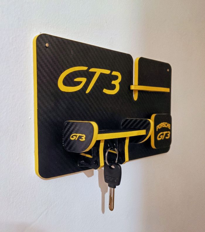 Cadre porte-clefs murale Porsche GT3 - photo numéro 2