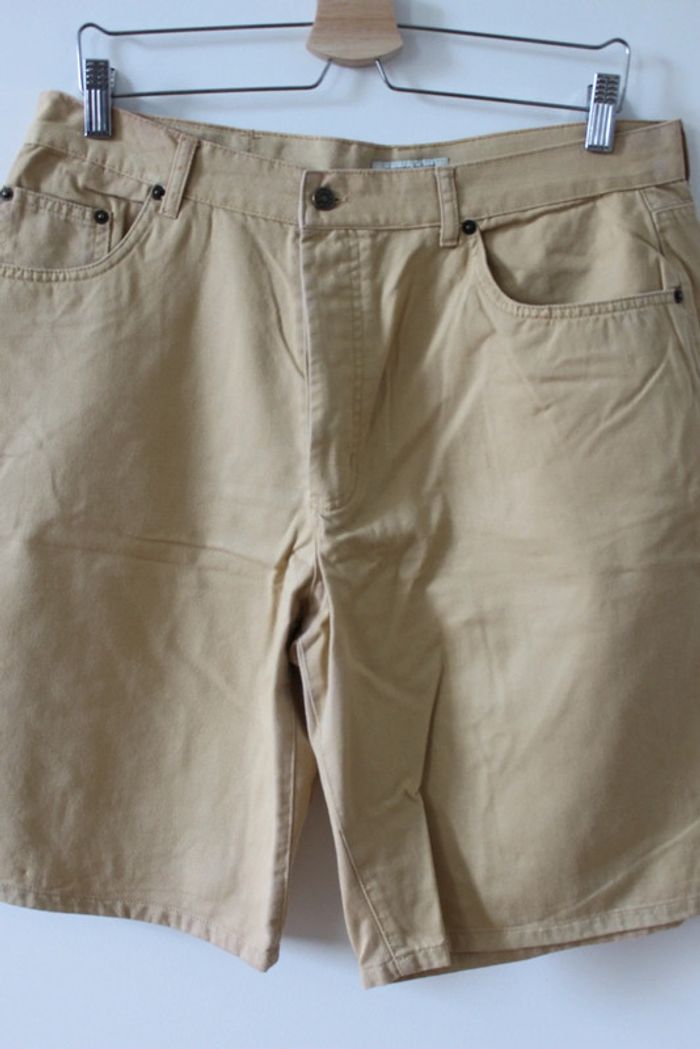 Bermuda beige/ moutarde - photo numéro 2