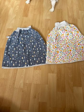Jupe apprentissage de la propriété la nuit avec bouton et alèse intégré pour draps sec
