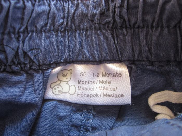 Pantalon toile bleu 1 mois - photo numéro 3