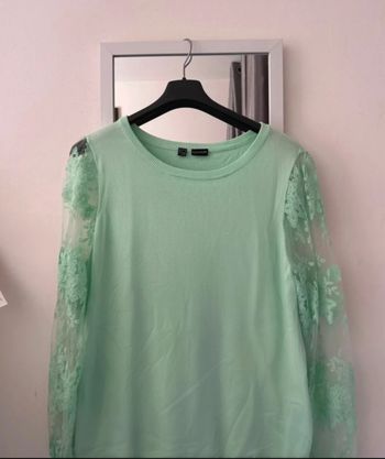 Pull blouse dentelle