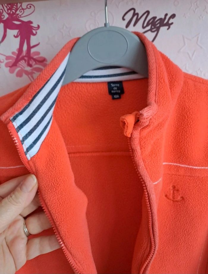Magnifique gilet zippé polaire molletonné a l intérieur Taille 10 ans Terre de Marins - photo numéro 6