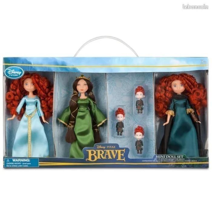 Poupées Brave Mini doll set Poupée Mérida Rebelle Elinor et frères de Rebelle Disney - photo numéro 7