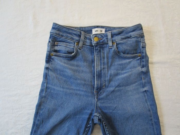 Jean femme LEE coupe Skinny High Rise Taille 36 W26 L29 Bleu (J260) - photo numéro 3