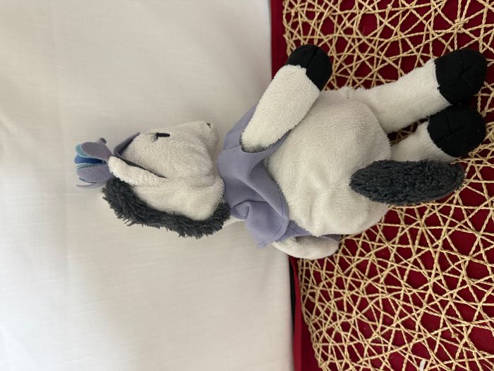 Doudou Cheval jument en Peluche Cirque Klappar Cirkus Blanc gris gilet mauve Violet à fleur 40 Cm - photo numéro 2