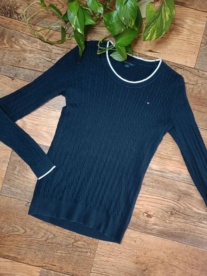 Pull tommy Hilfiger torsadé femme