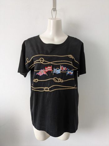 T-shirt d'été brodé - Guy Laroche jeans - taille 40/42