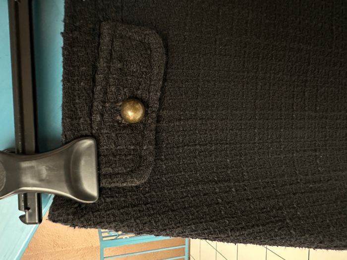 Jupe tweed noir taille 36 Camaieu en très bon état - photo numéro 2