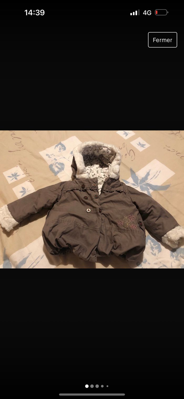 Veste chaude 6 mois