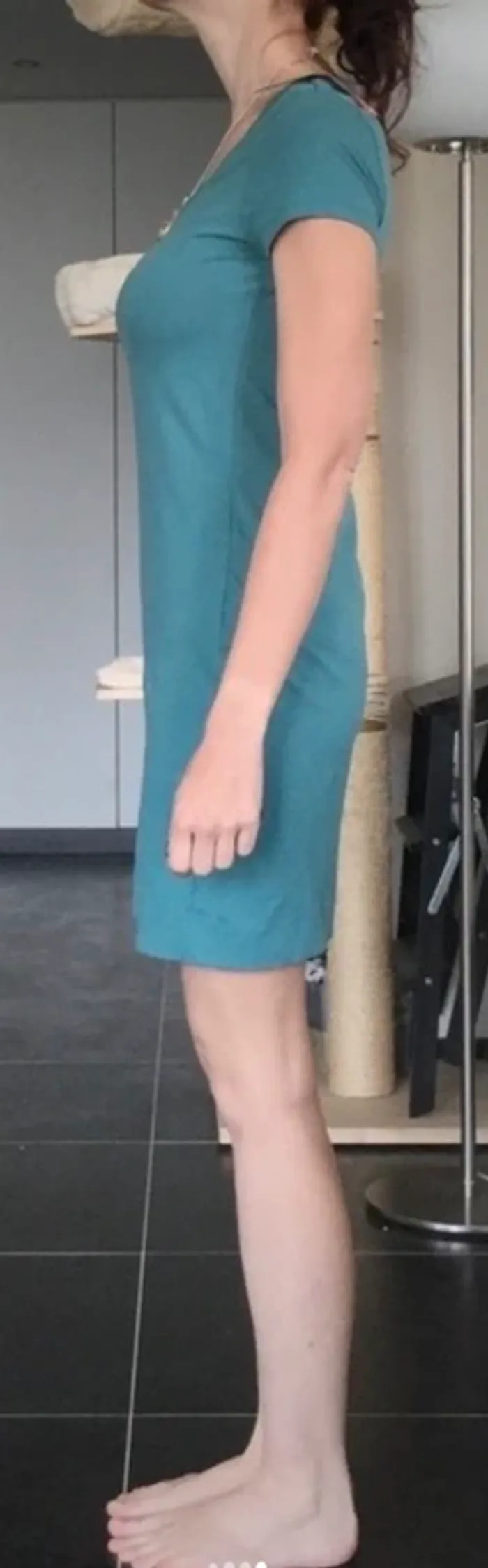 Robe turquoise à manches courtes H&M en coton taille 38 / M neuve avec étiquette. - photo numéro 15