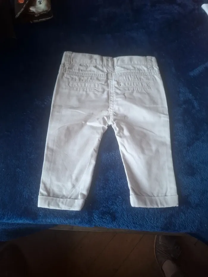 Pantalon bébé fille gris clair - photo numéro 3