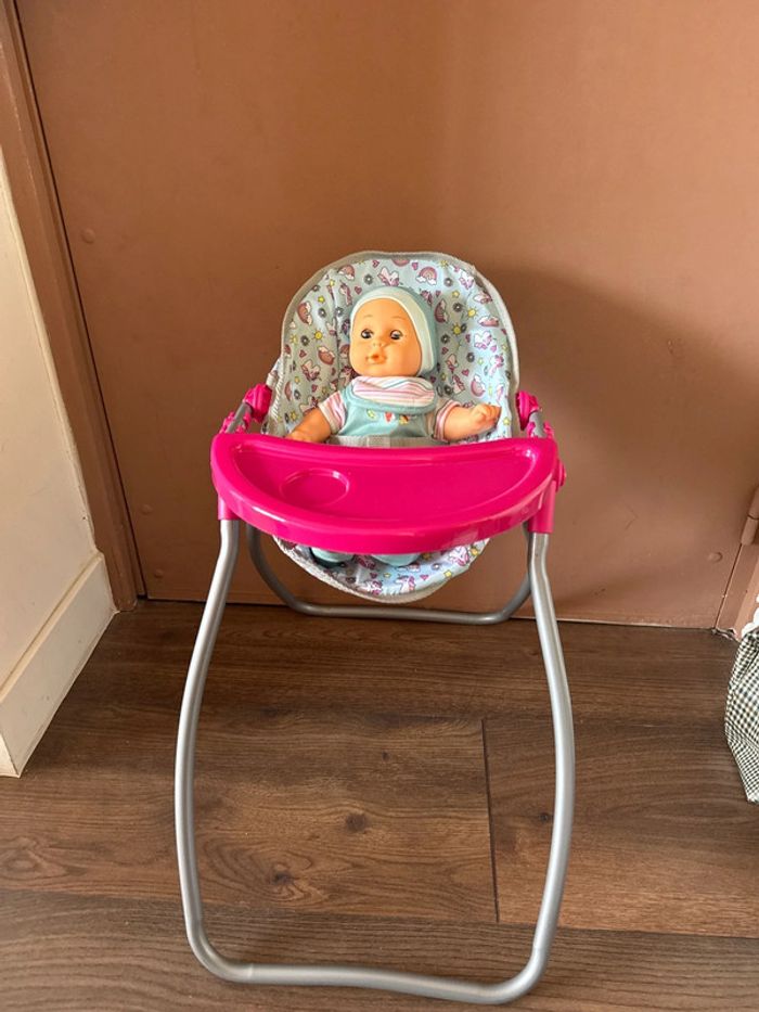Trio Chaise haute, porte bébé, sac - Poupon - photo numéro 5