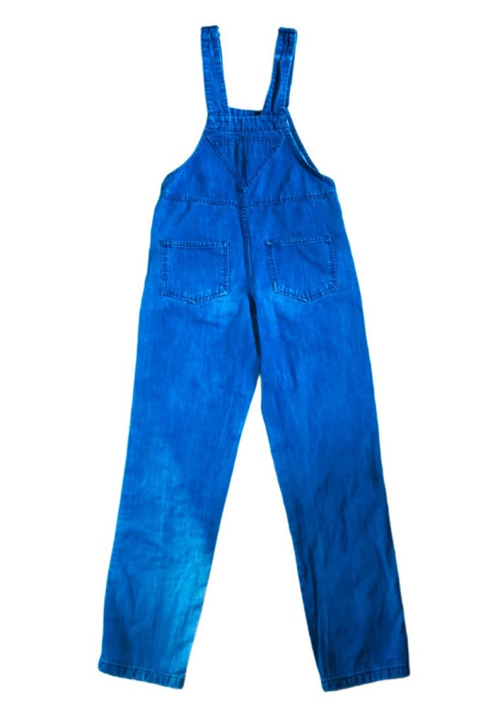 🔷Salopette longue en jean années 2000 Y2k denim dungarees overalls🔷 - photo numéro 8