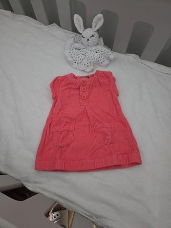 Robe jean rose