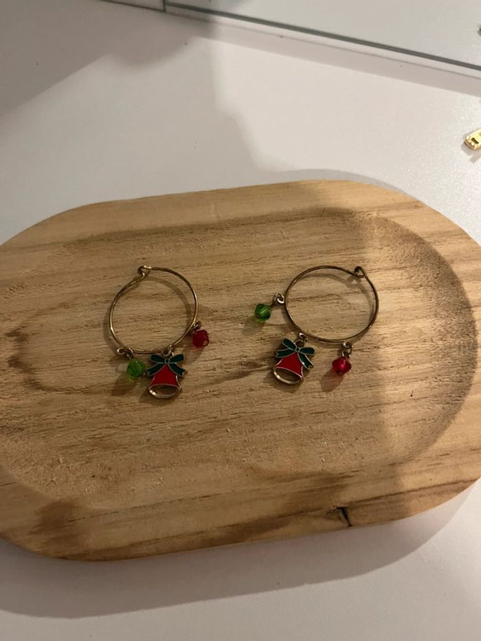 Paire de boucles d’oreilles Noël